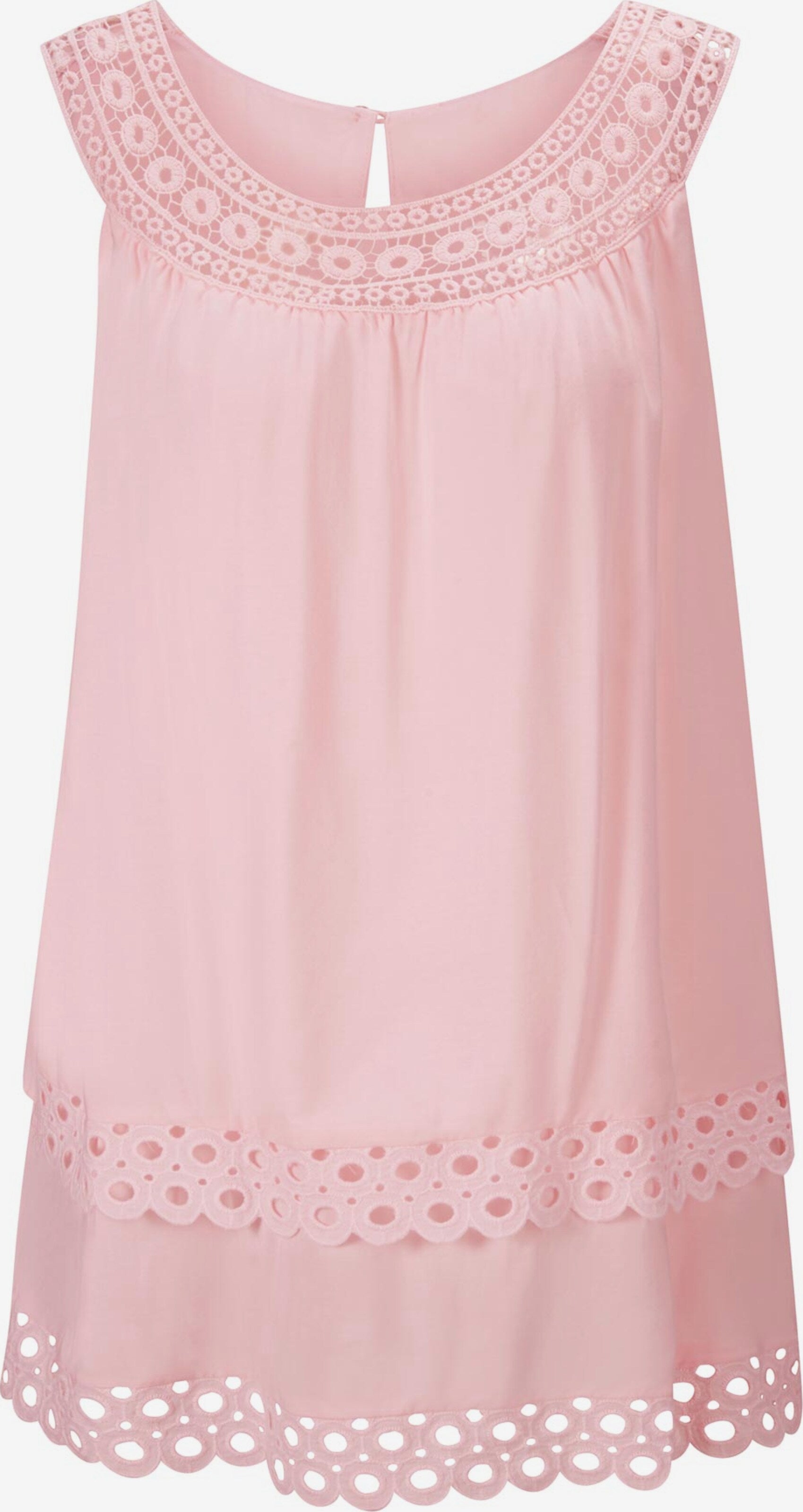 Heine Kanten Tops Top Dames Pink