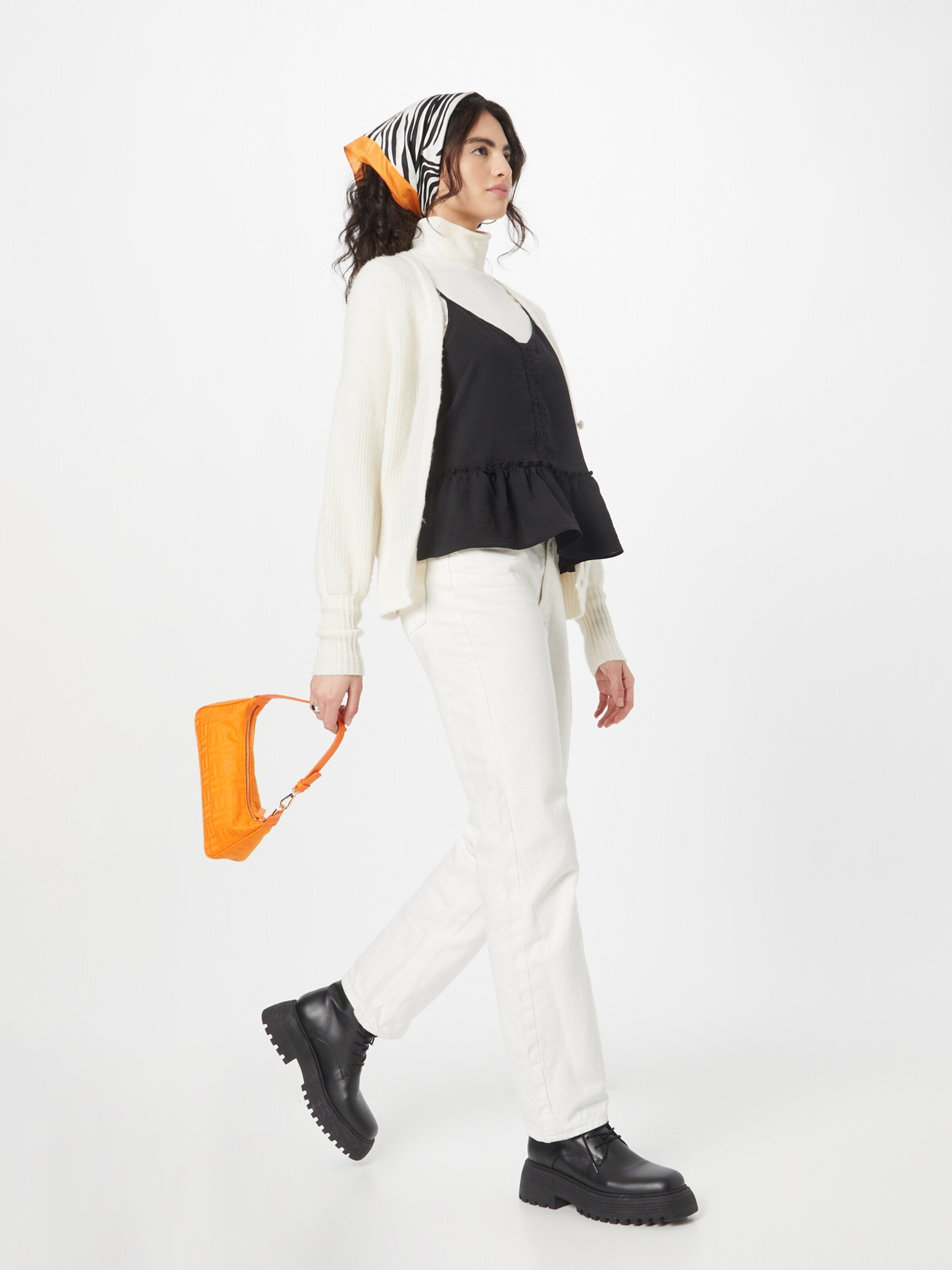 About You Kanten Tops Top Sastra Dames Zwart