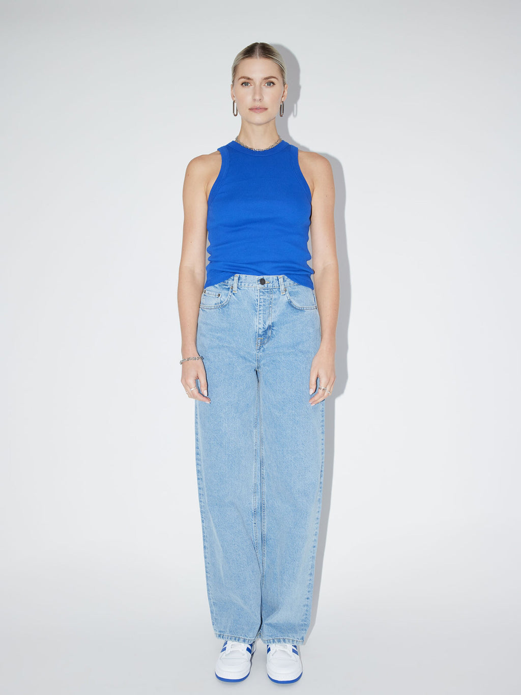  Mouwloze Shirts Top Dilara Dames Blauw