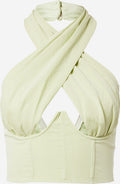  Crop Tops Top Dames Pastelgroen