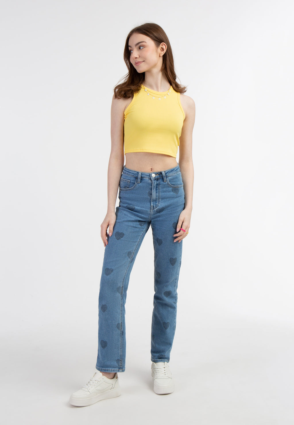 MyMO Tanktops Top Dames Lichtgeel
