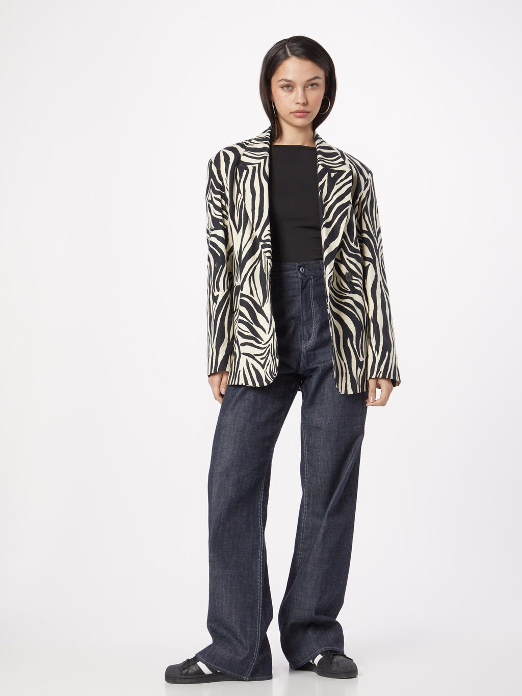 WEEKDAY Mouwloze Shirts Top Annie Dames Zwart