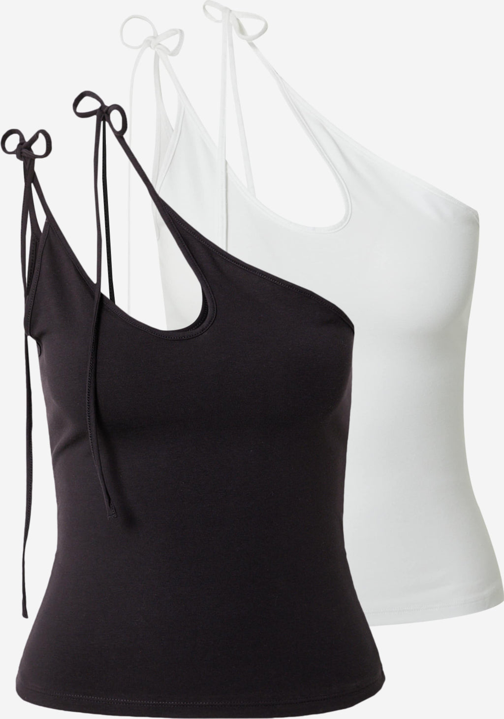 WEEKDAY Uitgaanstops Top Michelle Dames Zwart / Wit