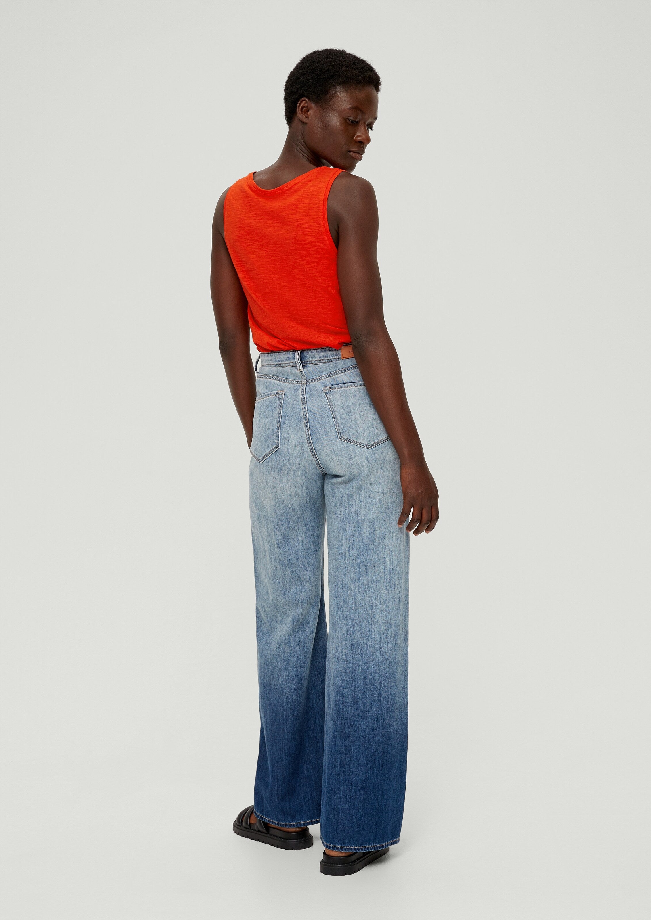 S.Oliver Mouwloze Shirts Top Dames Neonoranje