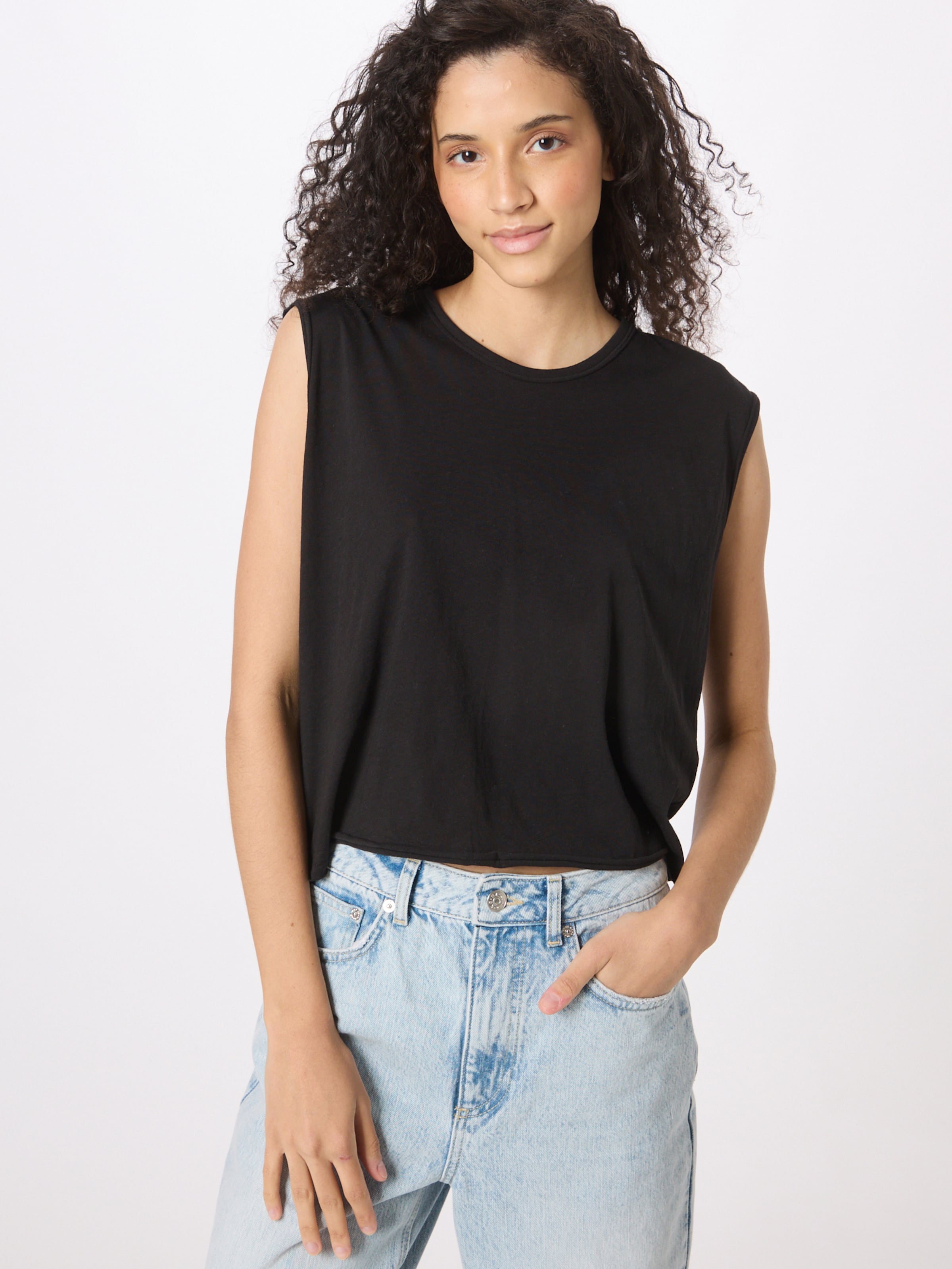 Rag & Bone Mouwloze Shirts Top The Gaia Dames Zwart