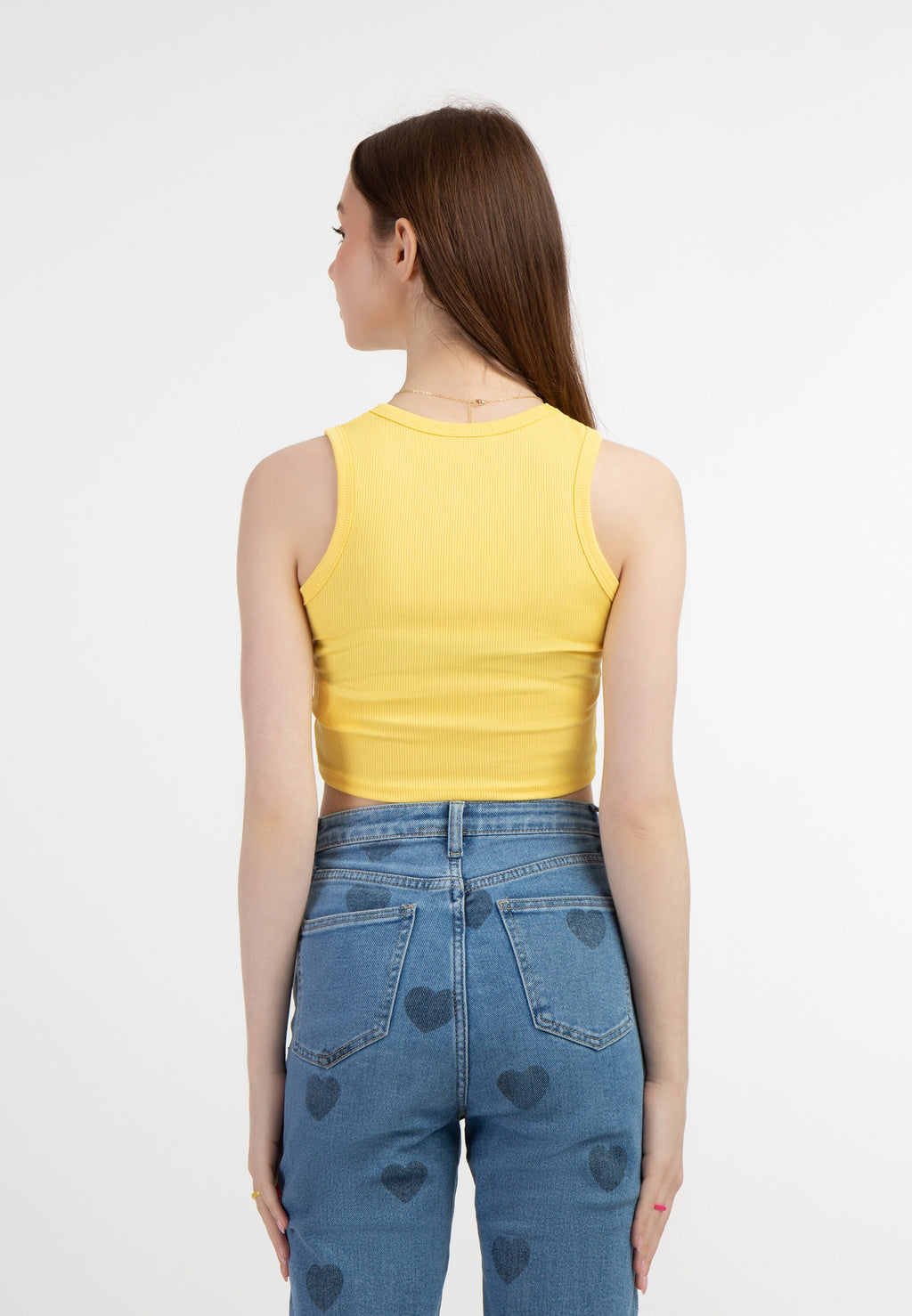 MyMO Tanktops Top Dames Lichtgeel