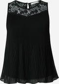 About You Kanten Tops Top Sybille Dames Zwart