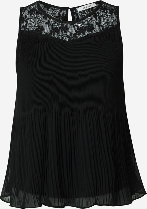 About You Kanten Tops Top Sybille Dames Zwart