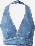 Guess Crop Tops Top THALIA Dames Blauw