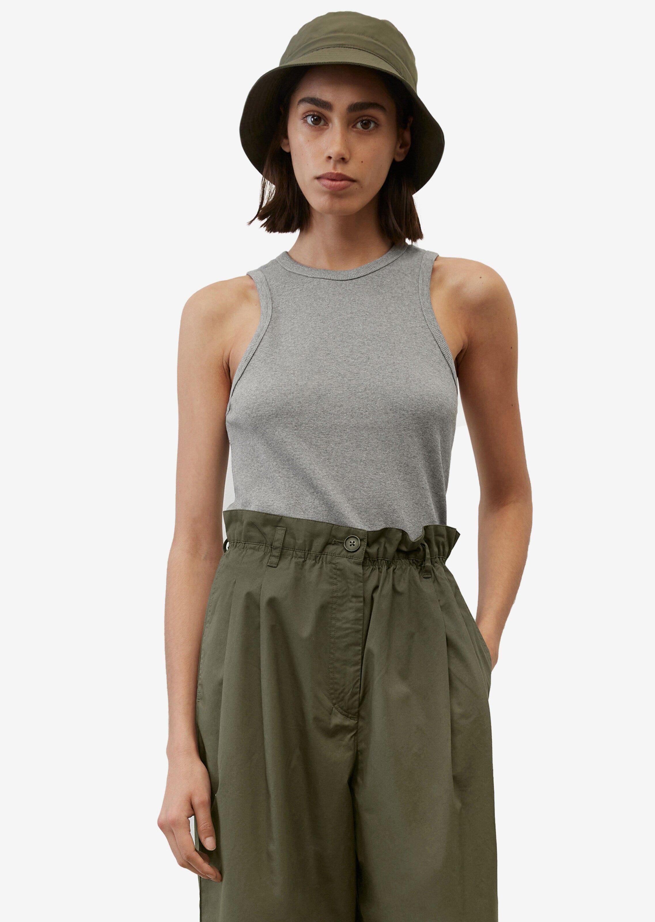 Marc O'Polo Mouwloze Shirts Top Dames Grijs
