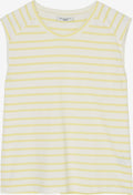 Marc O'Polo Mouwloze Shirts Top Dames Lichtgeel