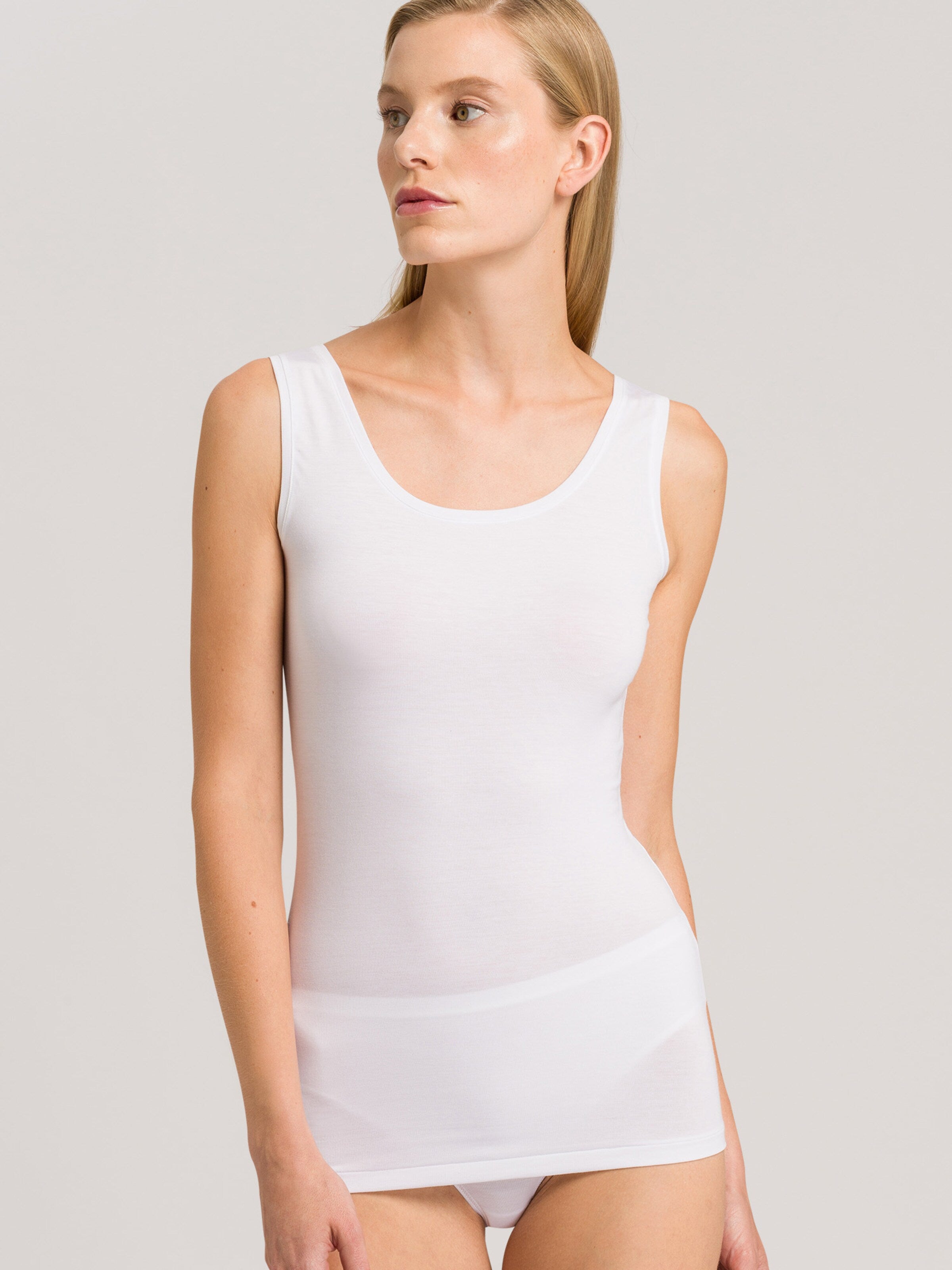 HANRO Tanktops Top Soft Touch Dames Wit
