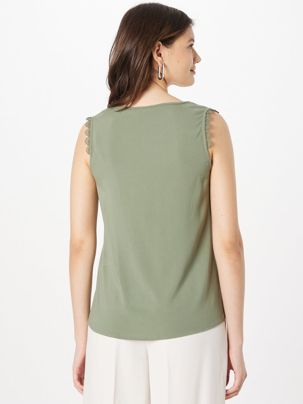 Vero Moda Kanten Tops Top BECCA Dames Kaki
