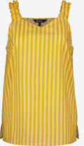 Ulla Popken Mouwloze Shirts Top Dames Geel / Lichtgeel