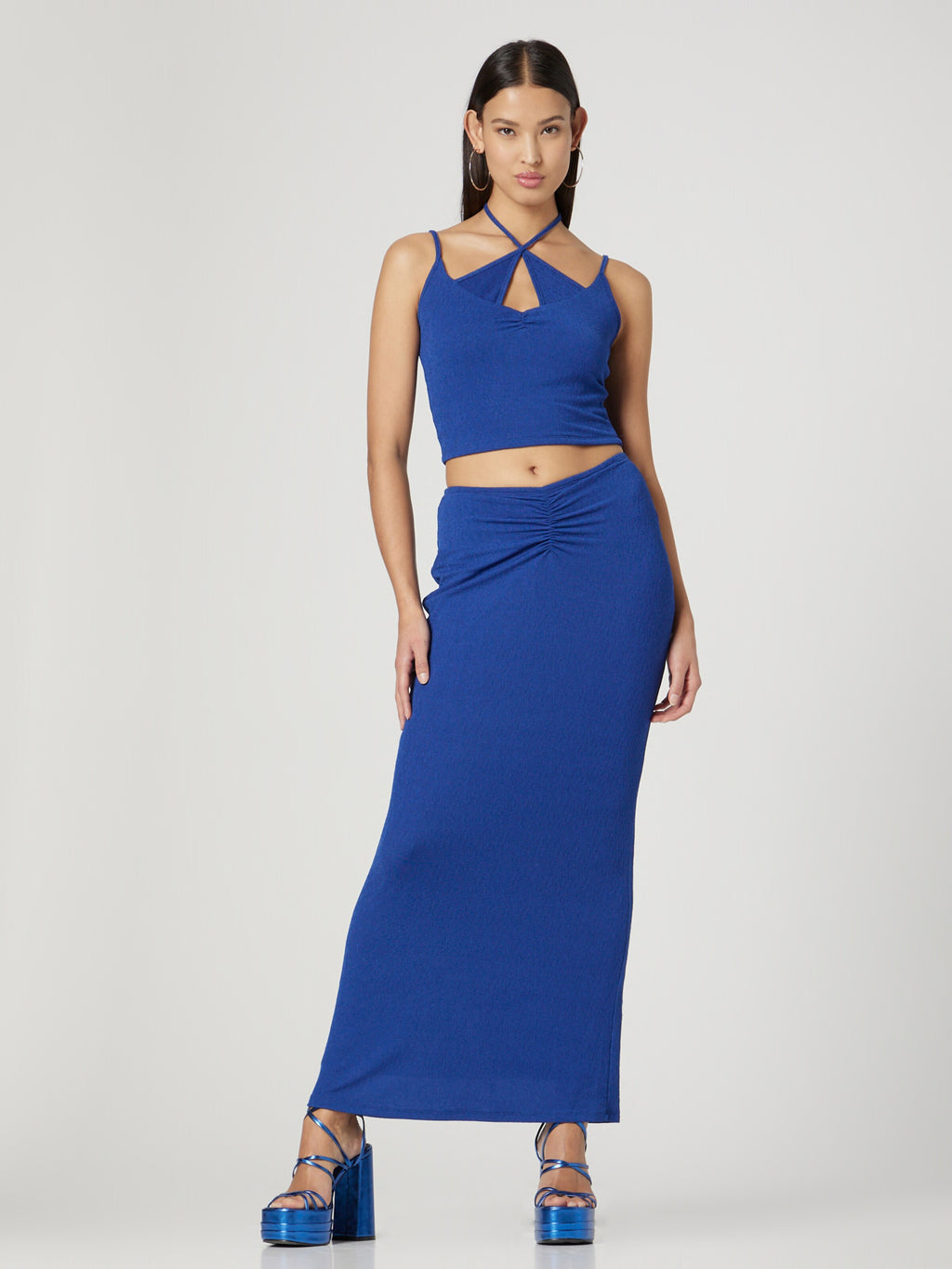 Crop Tops Top Freya Dames Donkerblauw