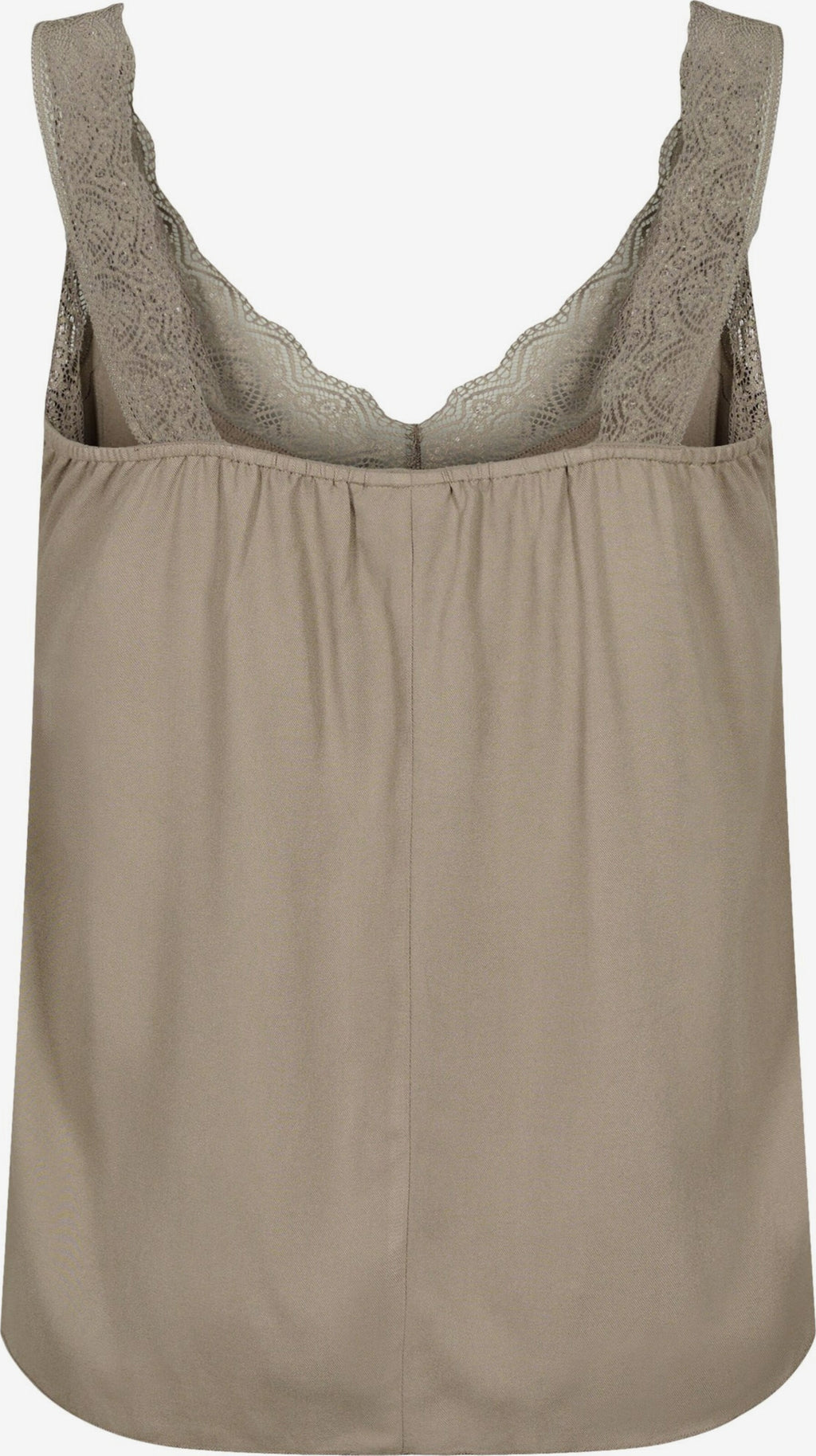 Zizzi Kanten Tops Top Cabali Dames Beige