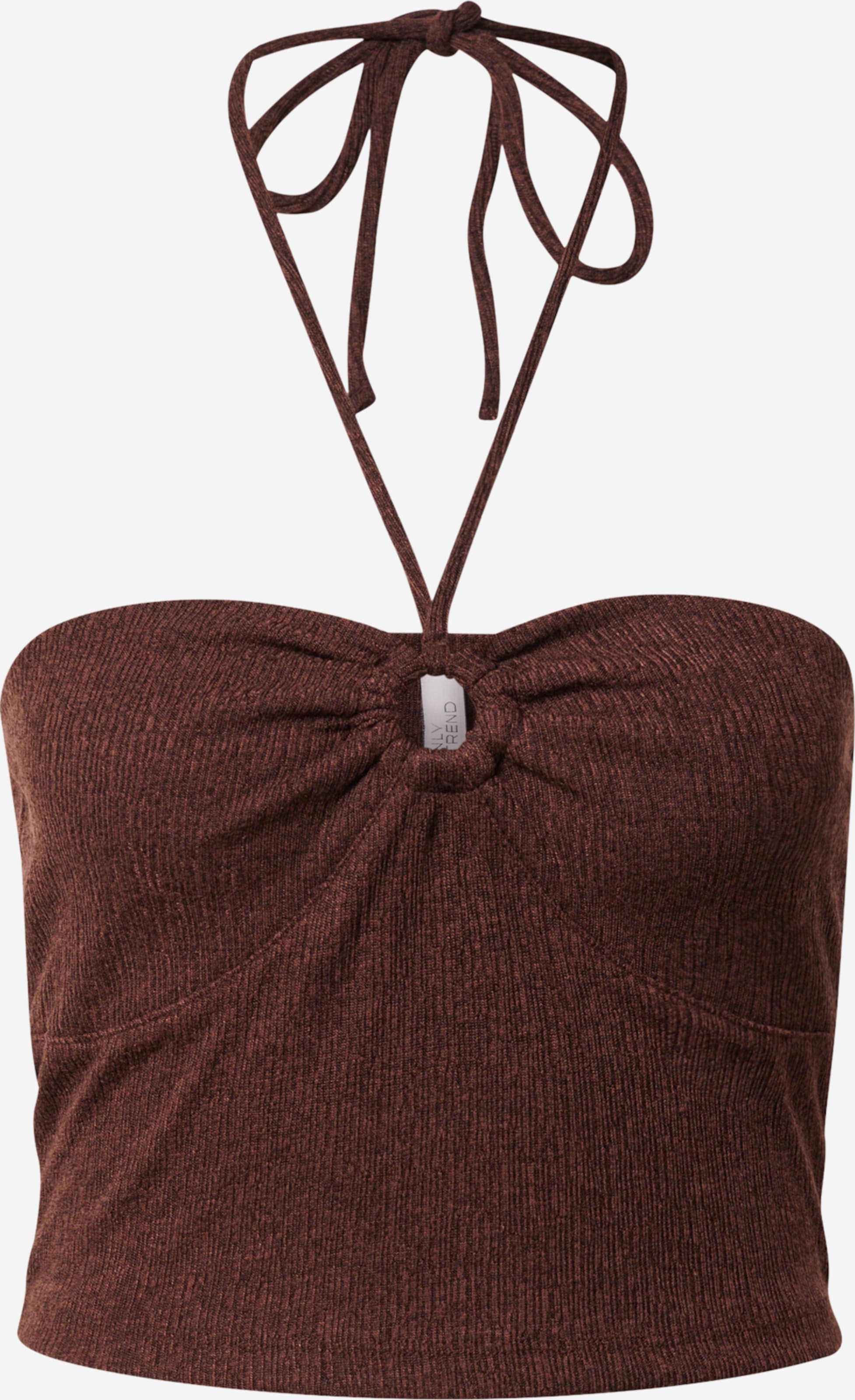 NLY By Nelly Crop Tops Top Dames Bruin