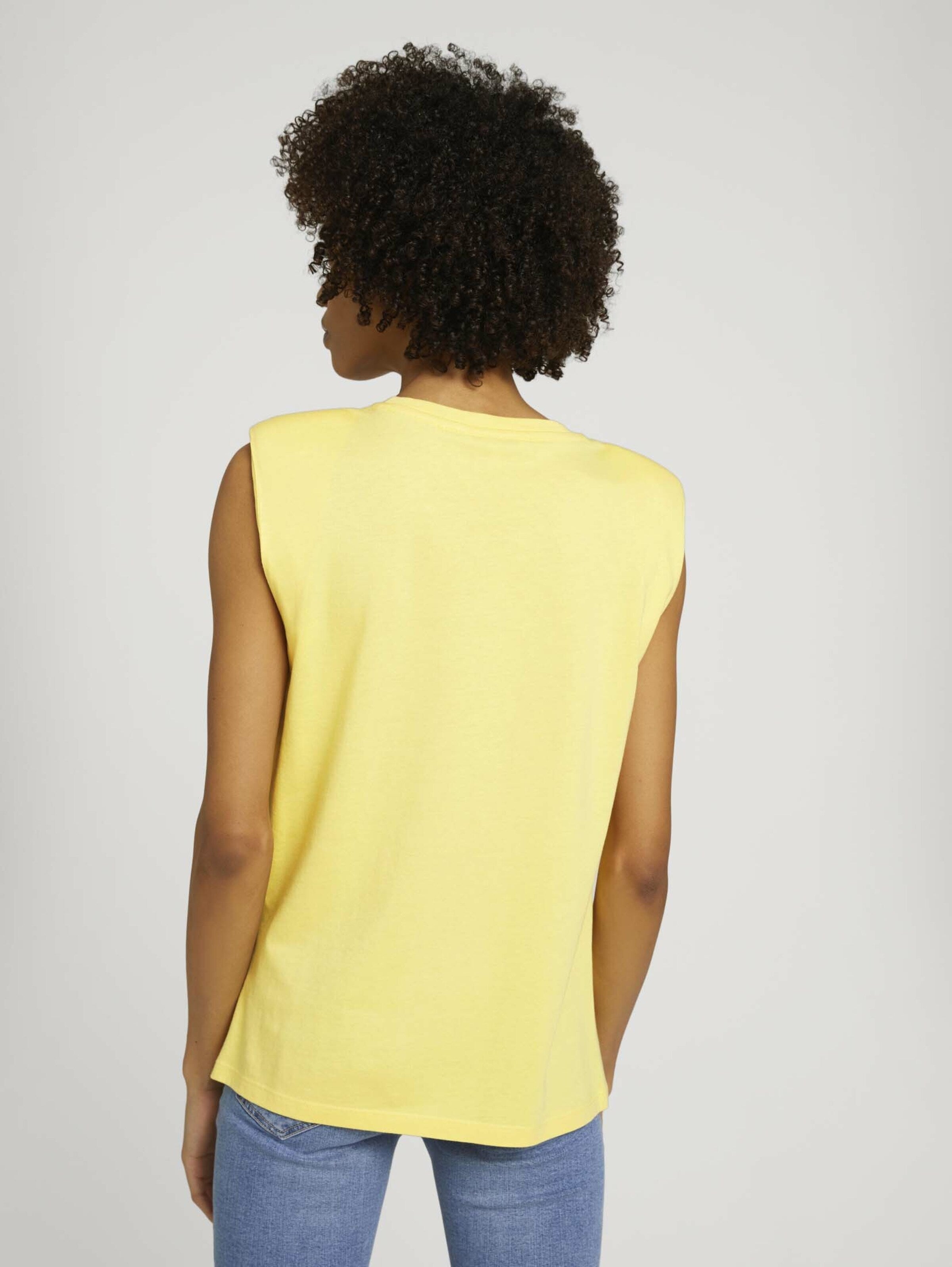  Mouwloze Shirts Top Dames Geel