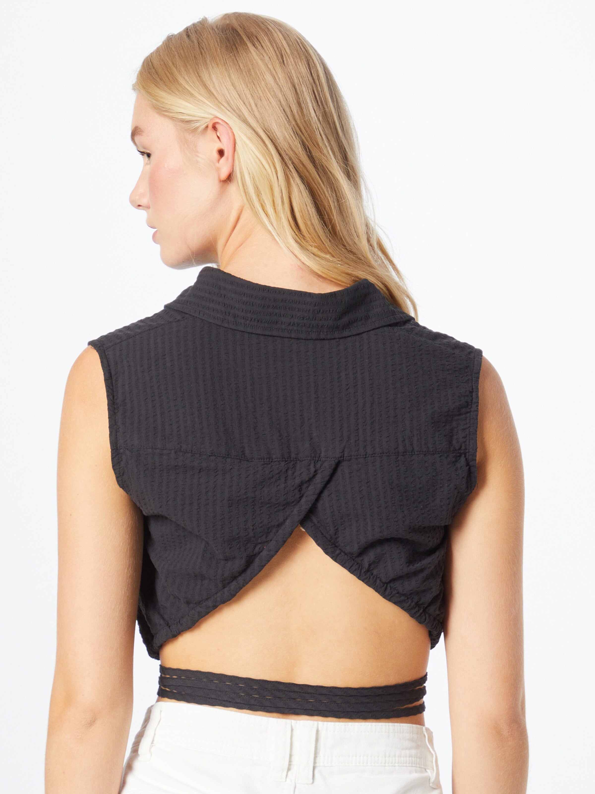 WEEKDAY Blouse Tops Blouse Leon Dames Zwart