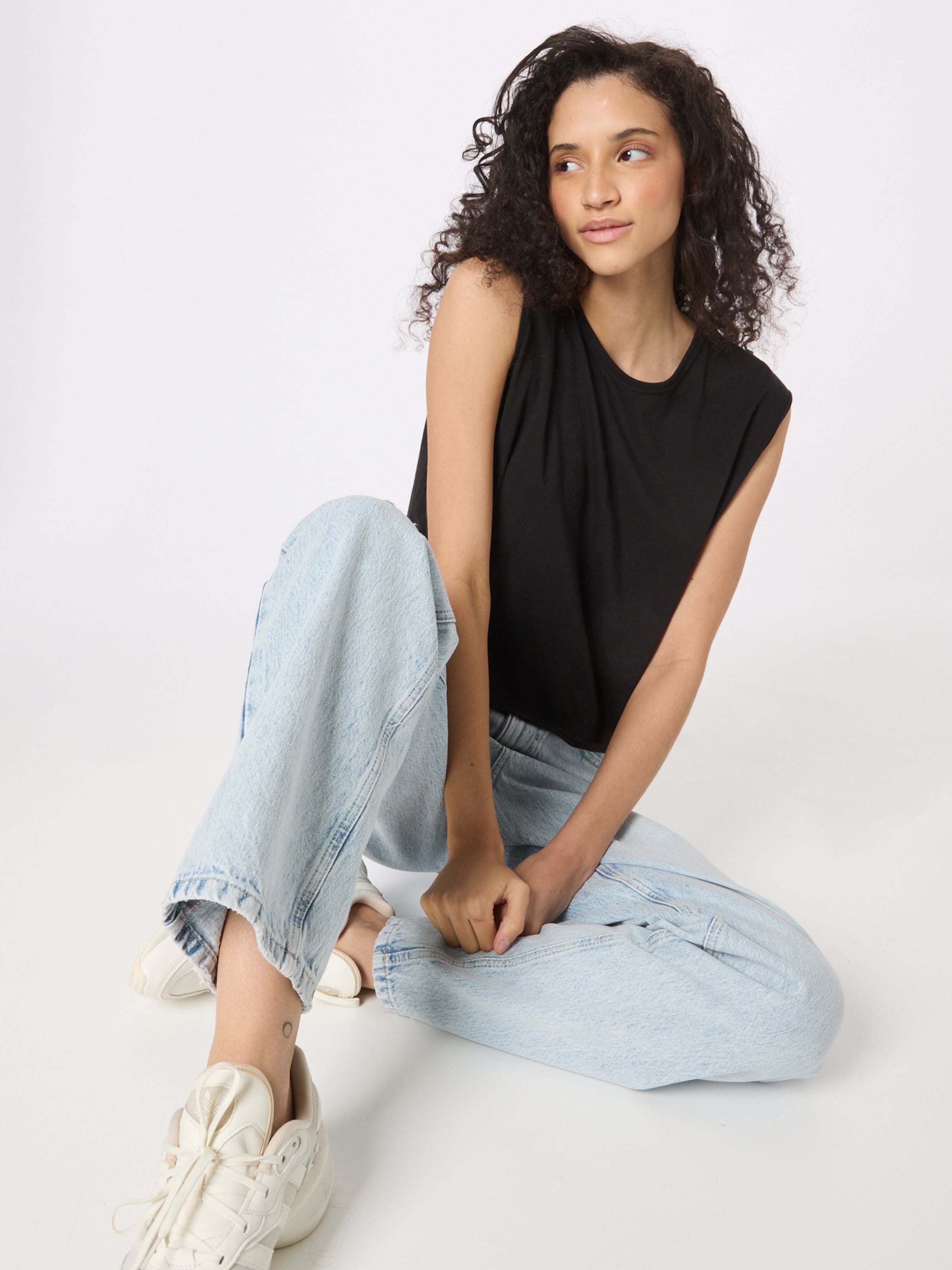 Rag & Bone Mouwloze Shirts Top The Gaia Dames Zwart