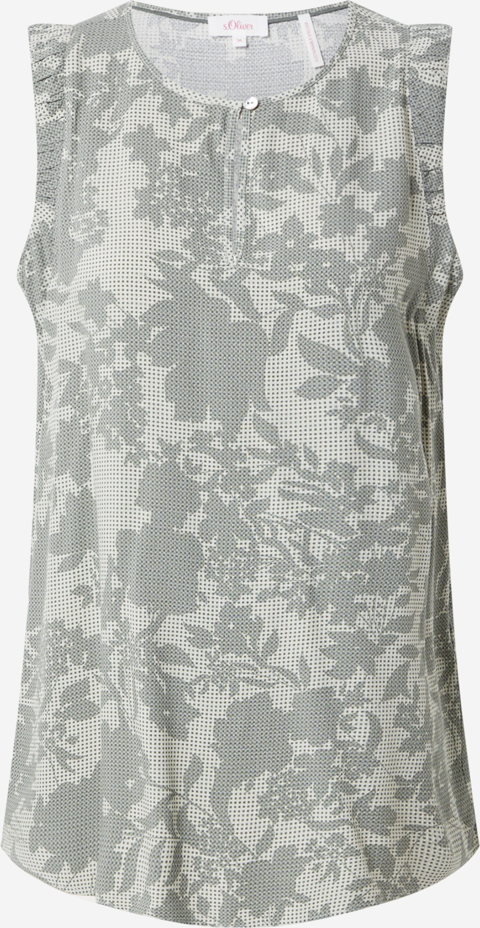 S.Oliver Blouse Tops Blouse Dames Kaki / Lichtgroen