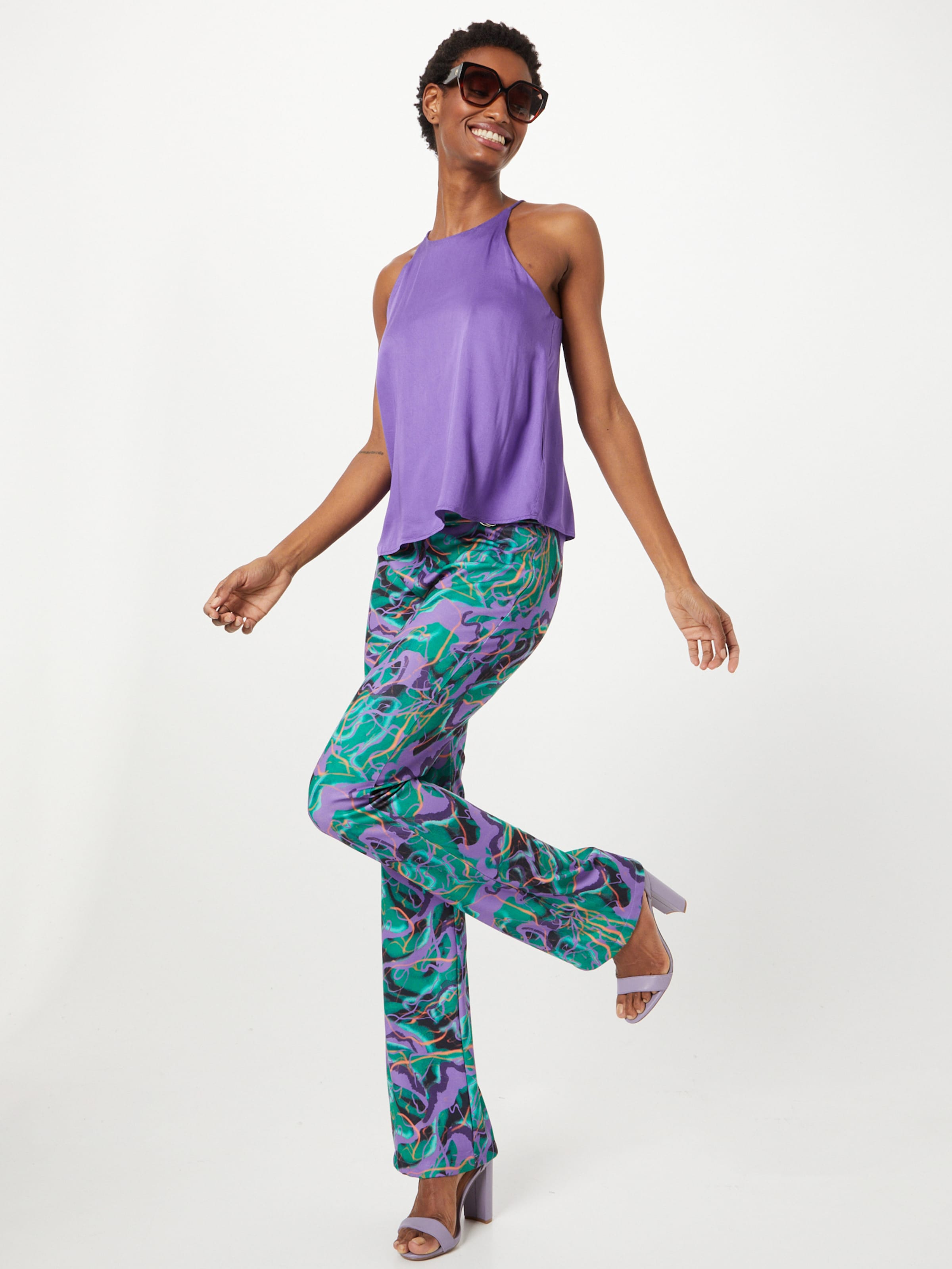 Thinking Mu Spaghetti Tops Top RICCI Dames Lichtlila