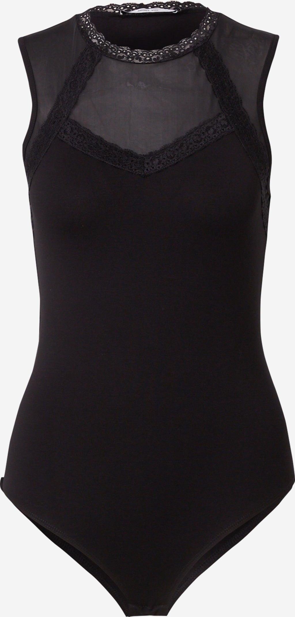 About You Kanten Tops Top Rosalie Dames Zwart
