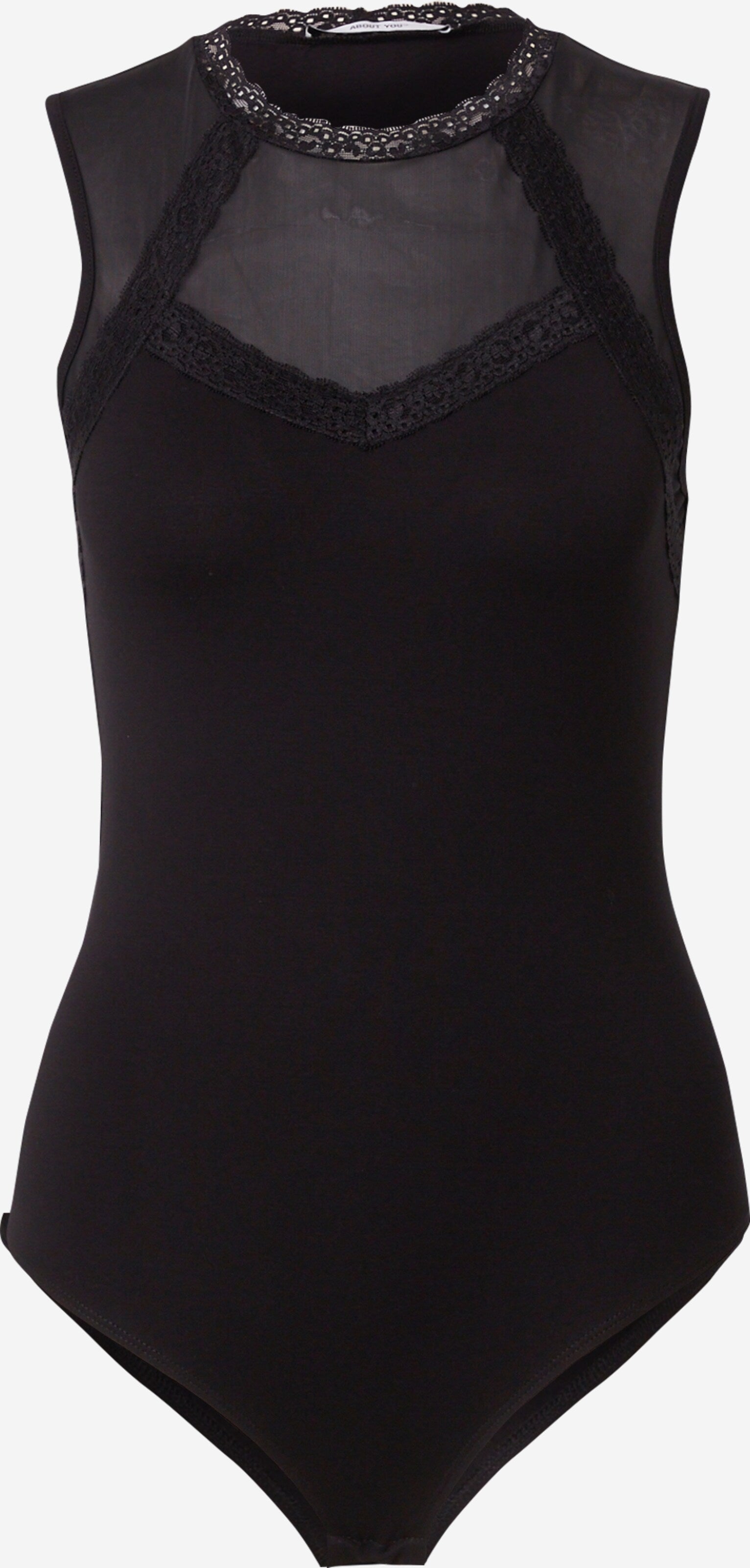 About You Kanten Tops Top Rosalie Dames Zwart