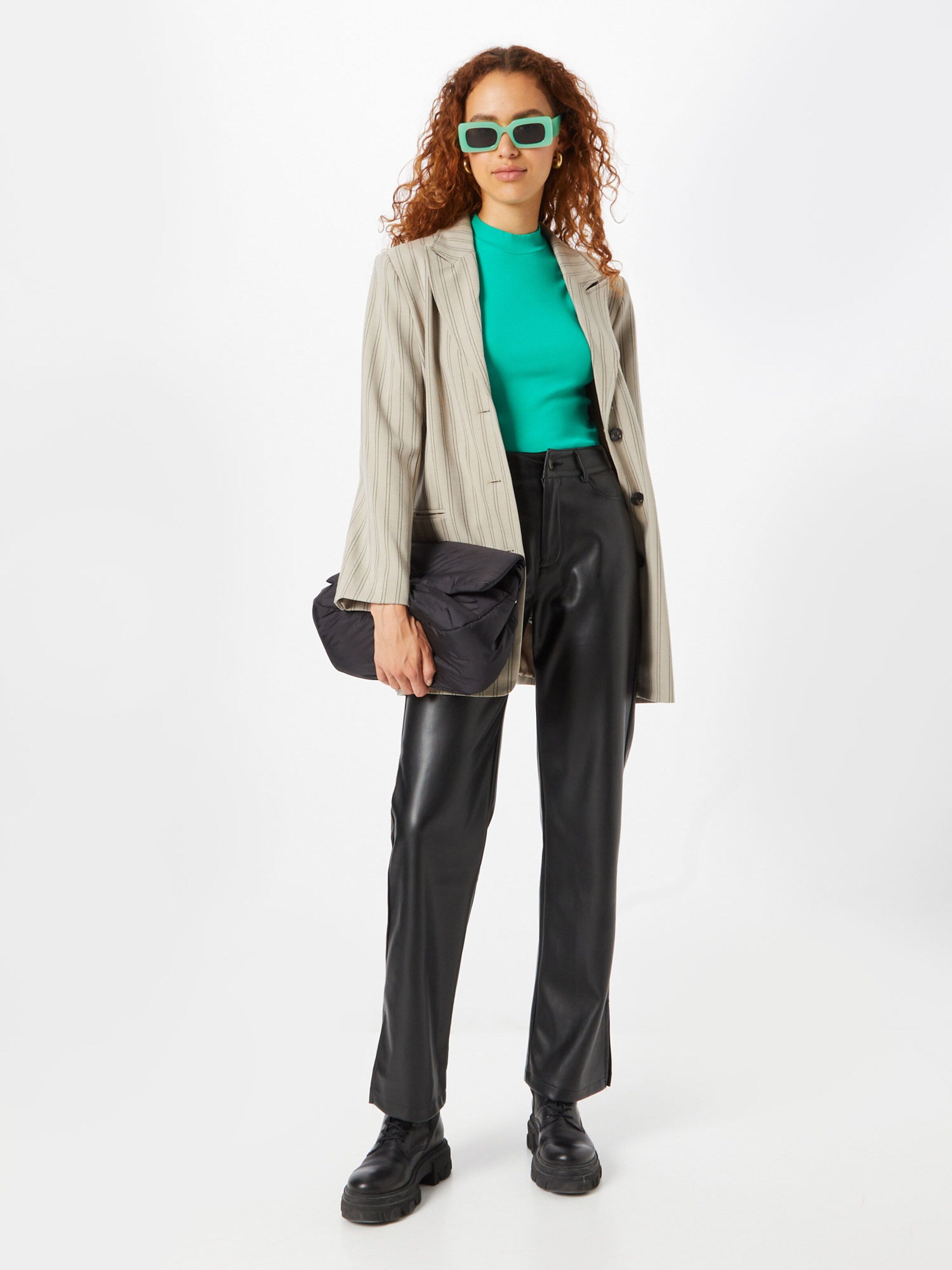 ONLY Mouwloze Shirts Top NULAN Dames Jade Groen / Zwart
