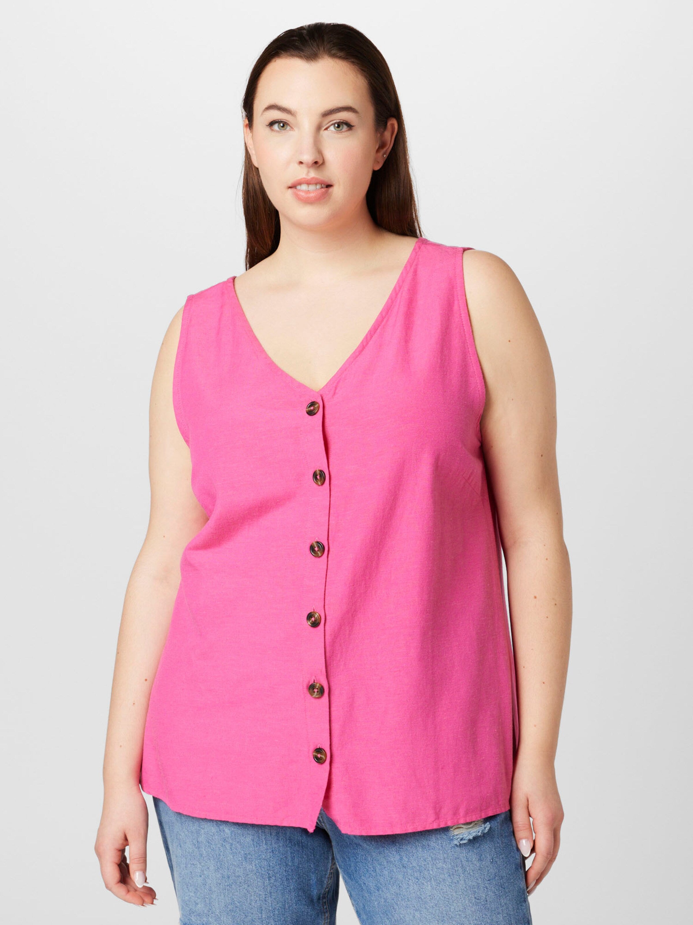 ONLY CARMAKOMA Blouse Tops Blouse BILLIE Dames Pink