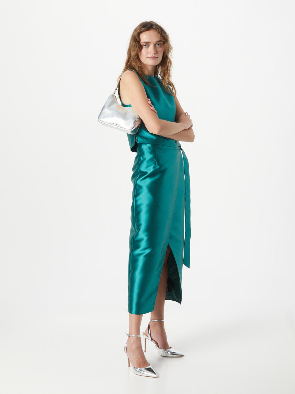WAREHOUSE Blouse Tops Blouse Dames Groen