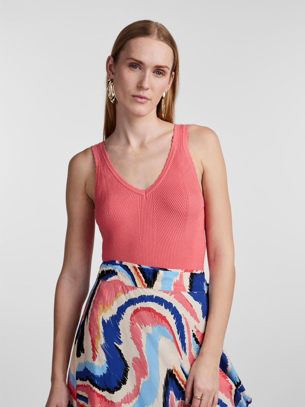 Y.A.S Mouwloze Shirts Top BALSI Dames Roze