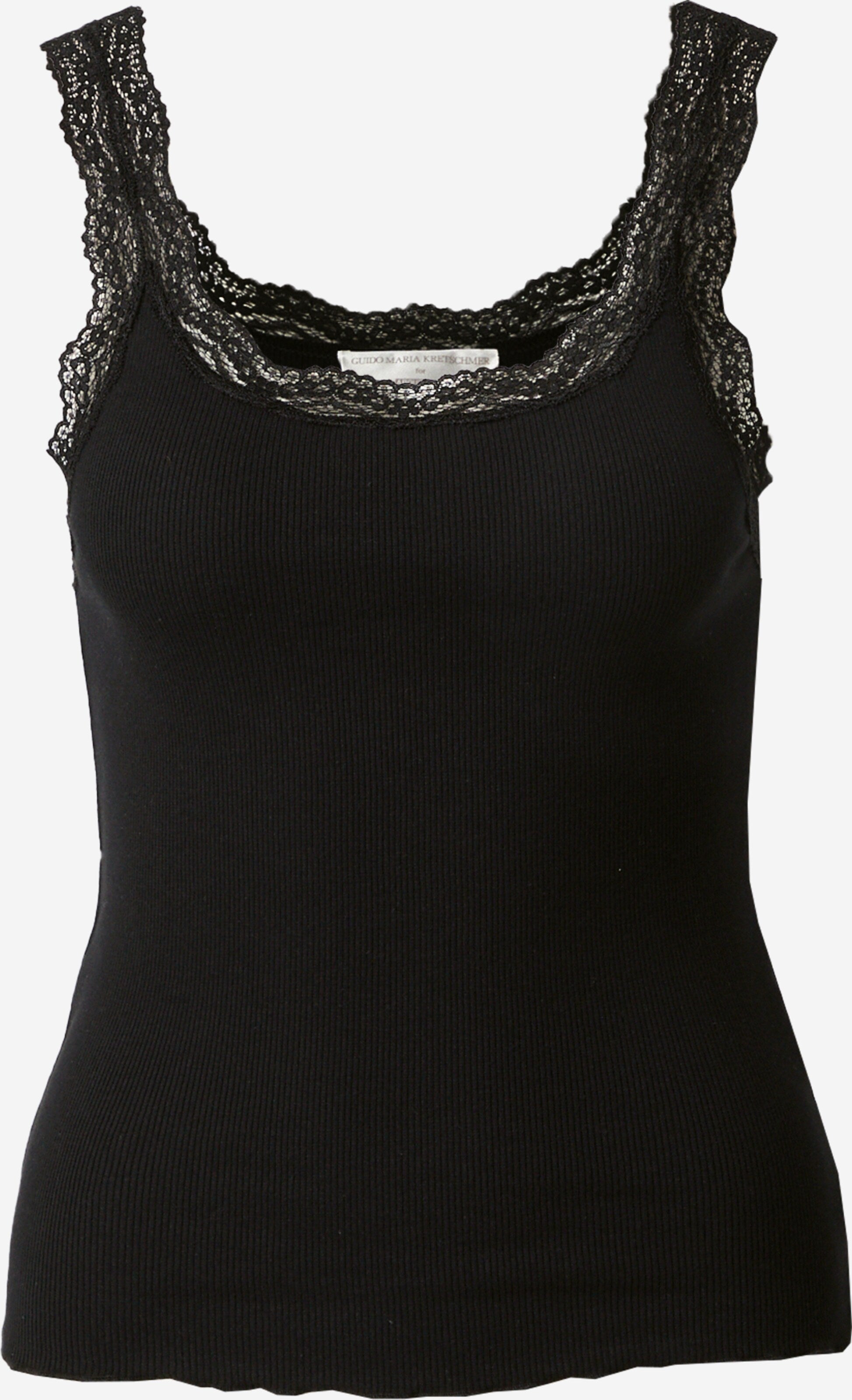  Kanten Tops Top Luise Dames Zwart