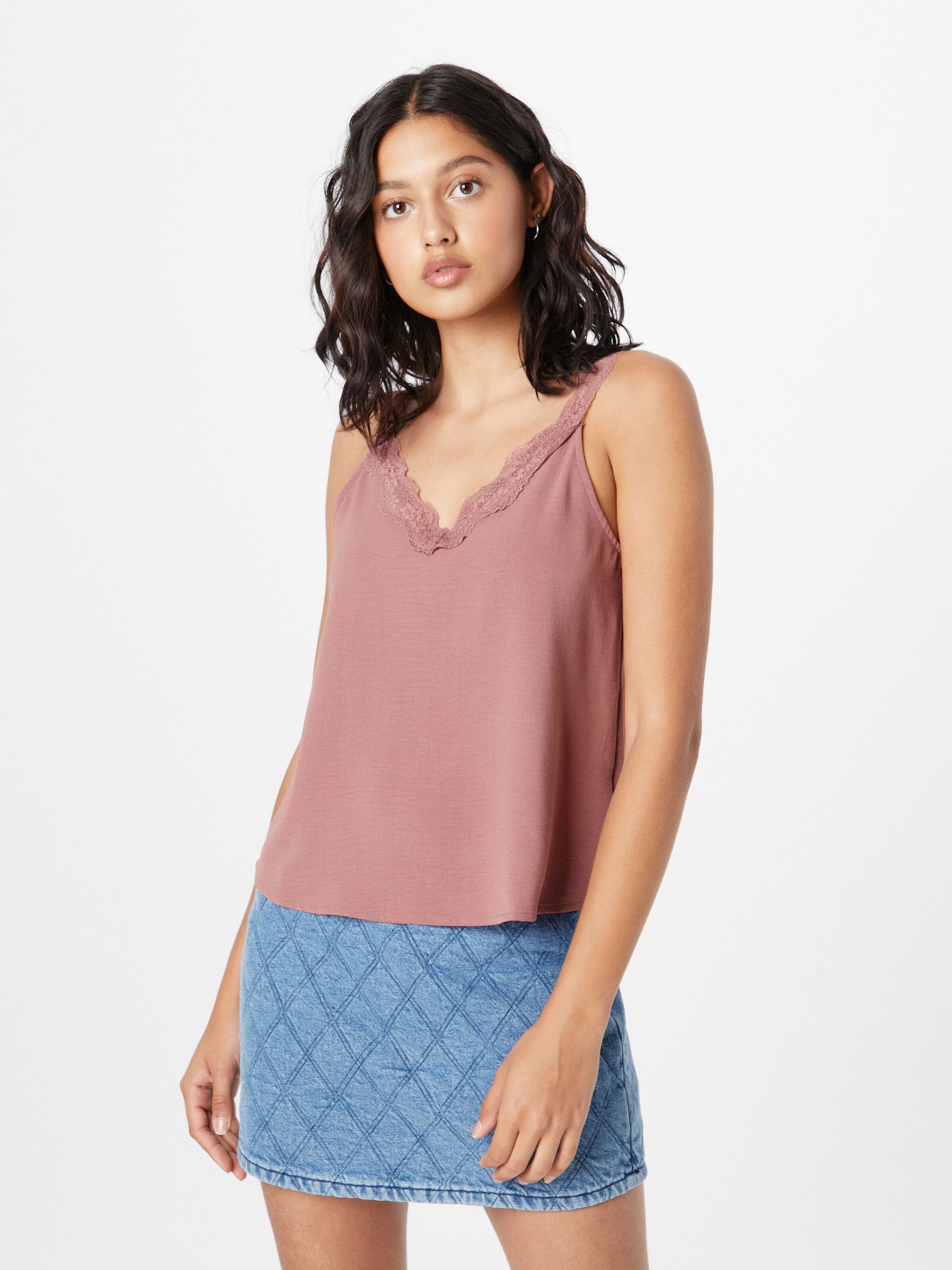 About You Kanten Tops Top Melissa Dames Roze