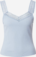 About You Kanten Tops Top Lil Dames Lichtblauw