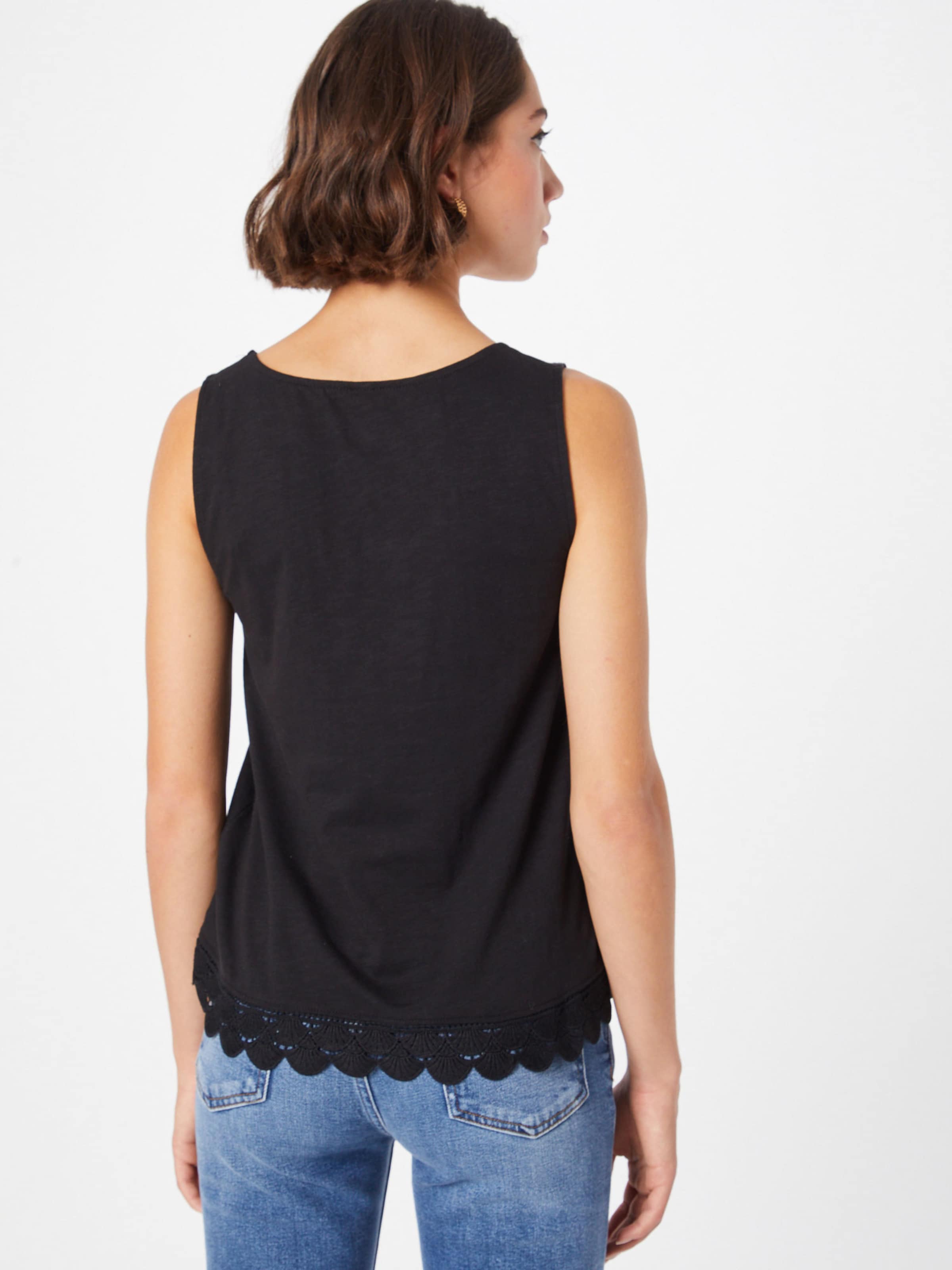 ONLY Kanten Tops Top LUNA Dames Zwart