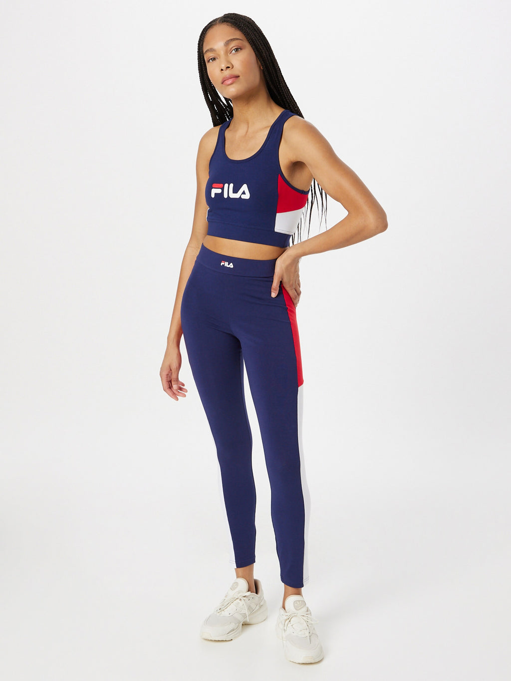 Fila Crop Tops Top BURSA Dames Navy