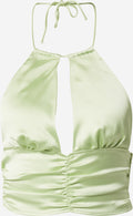 NA-KD Crop Tops Top Dames Lichtgroen