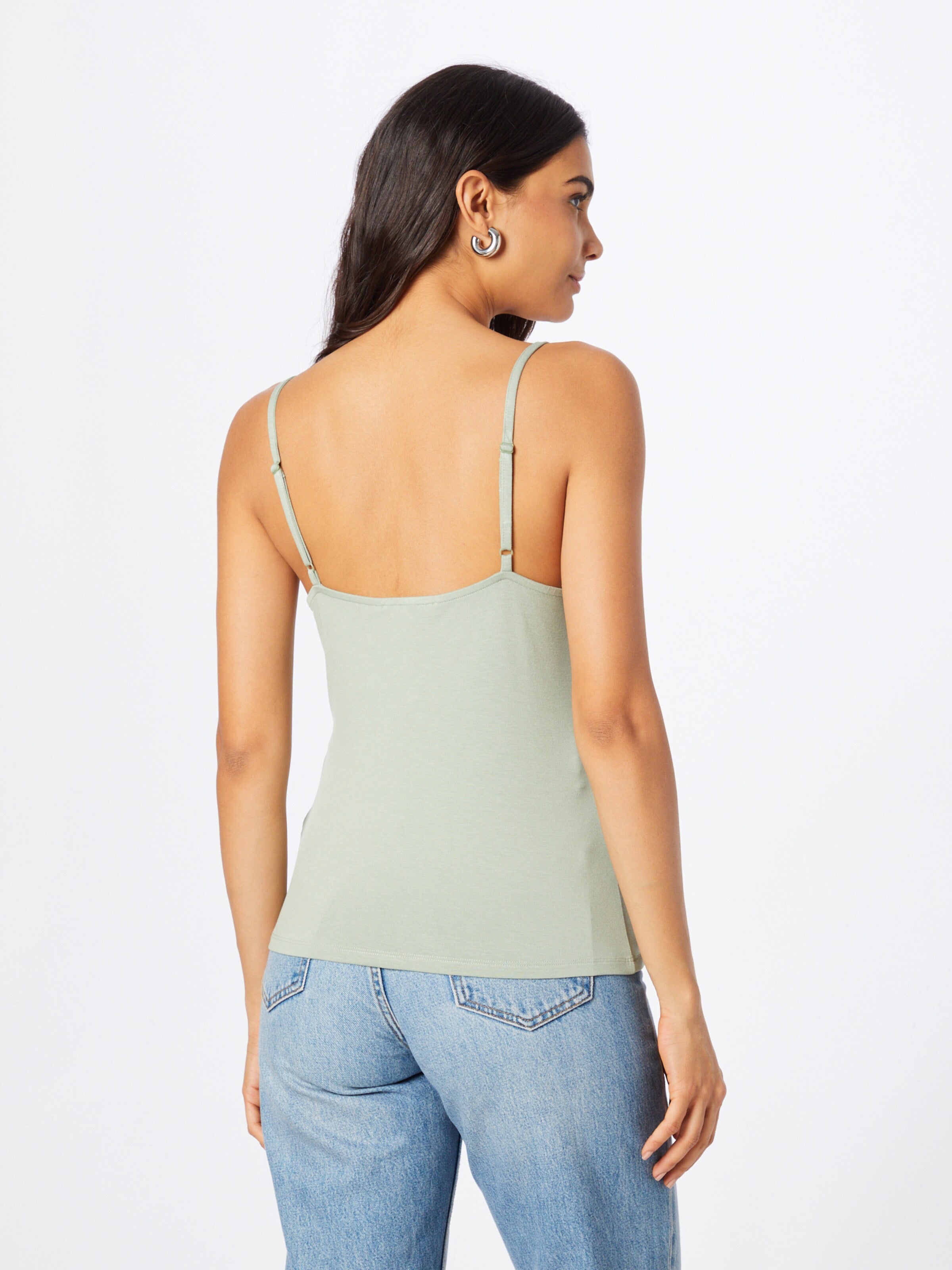 About You Kanten Tops Top Maike Dames Mintgroen