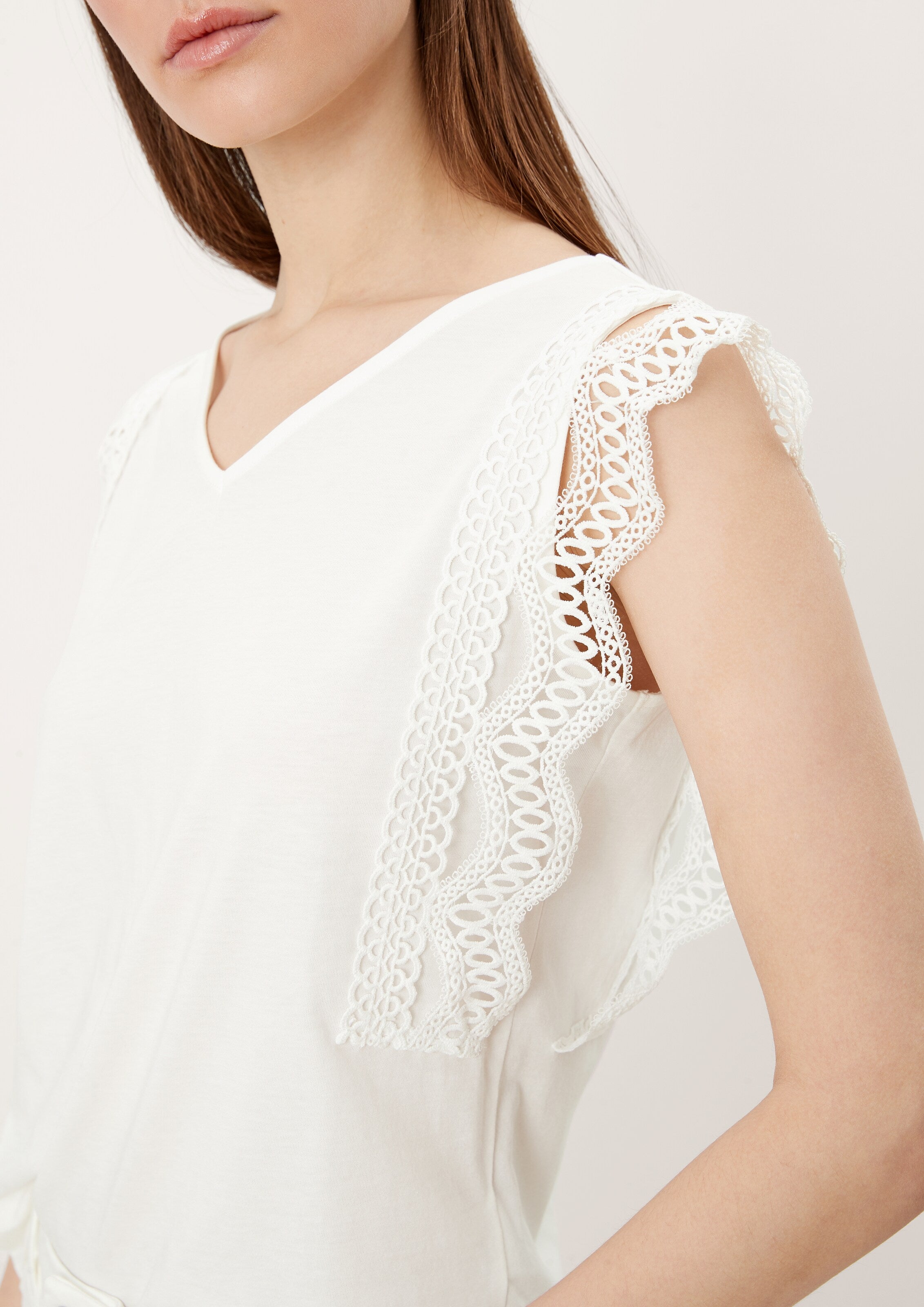 S.Oliver BLACK LABEL Blouse Tops Blouse Dames Crème