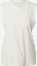 EDITED Mouwloze Shirts Top Lennon Dames Wit
