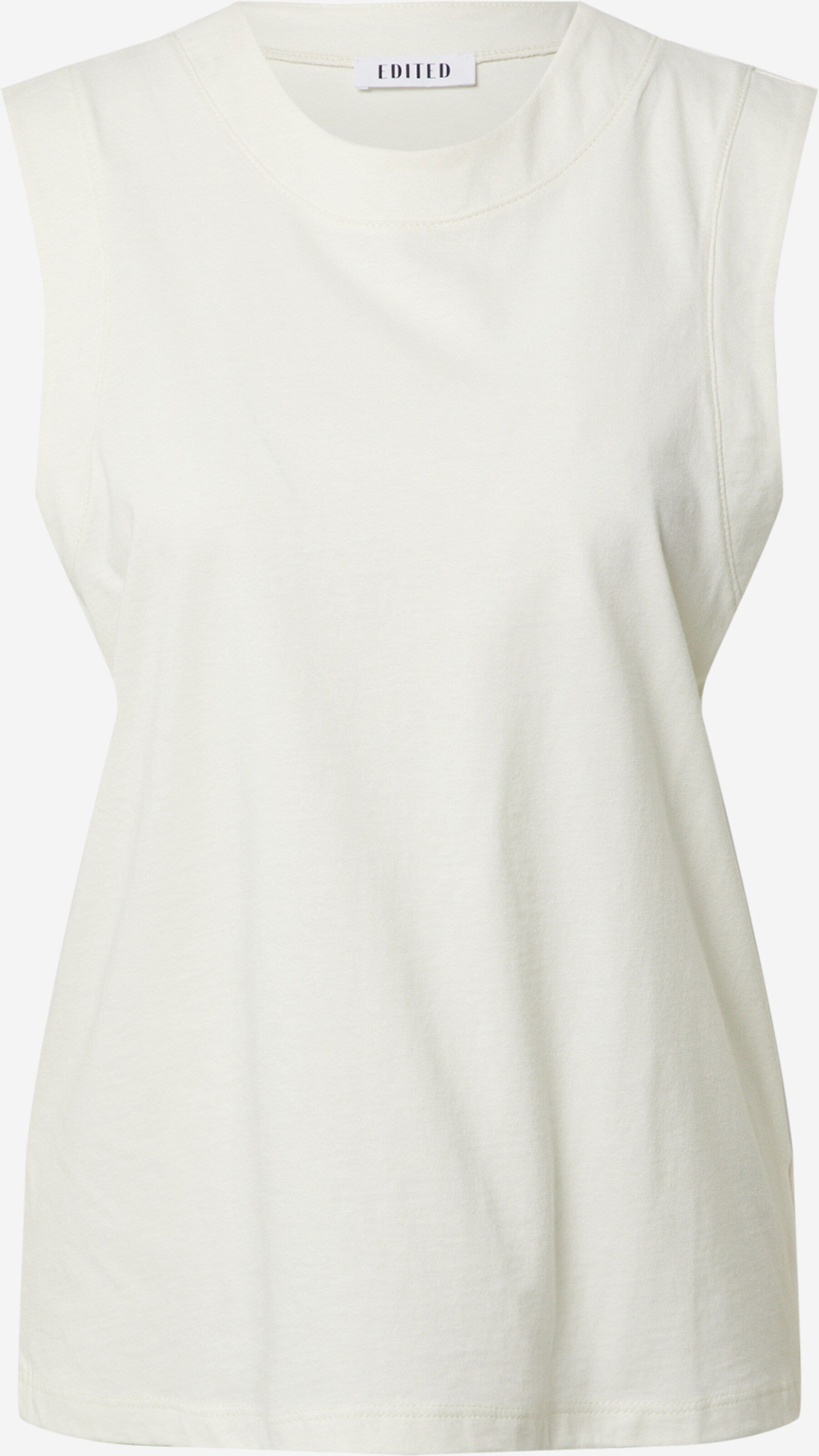 EDITED Mouwloze Shirts Top Lennon Dames Wit