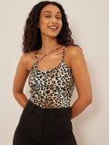 NA-KD Crop Tops Top Dames Beige / Bruin