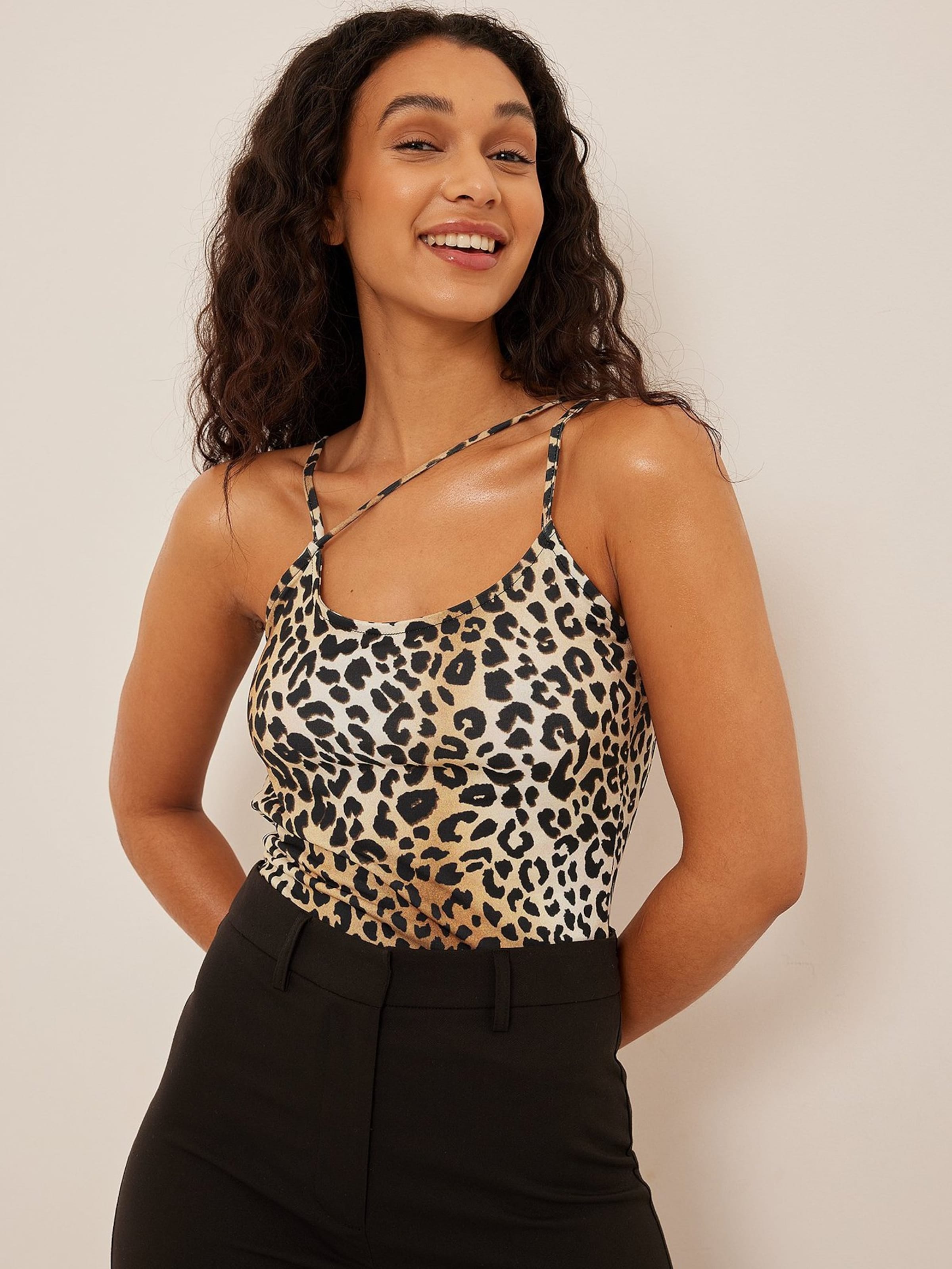 NA-KD Crop Tops Top Dames Beige / Bruin