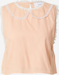  Blouse Tops Blouse Flora Dames Perzik