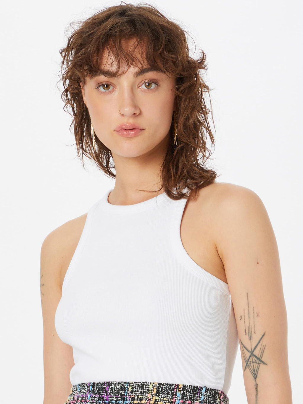 Hugo Tanktops Top Classic Tank Dames Wit