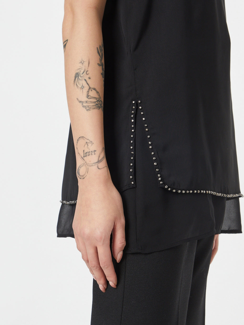 Wallis Mouwloze Shirts Top Dames Zwart