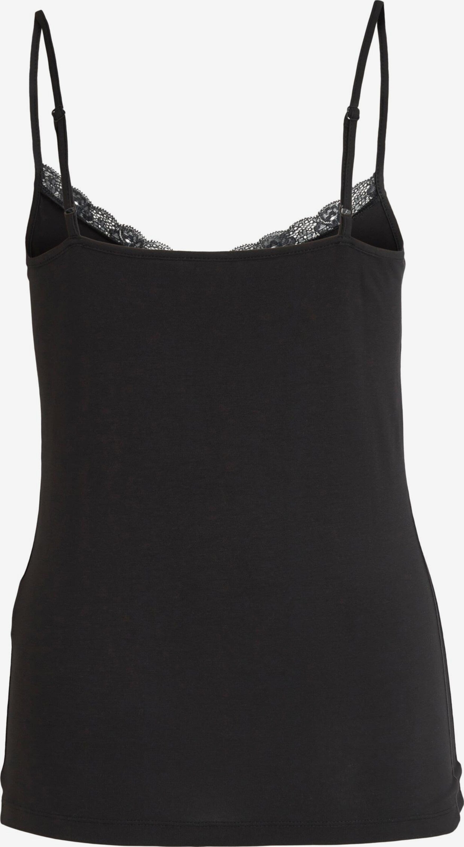 Vila Kanten Tops Top DAISY Dames Zwart