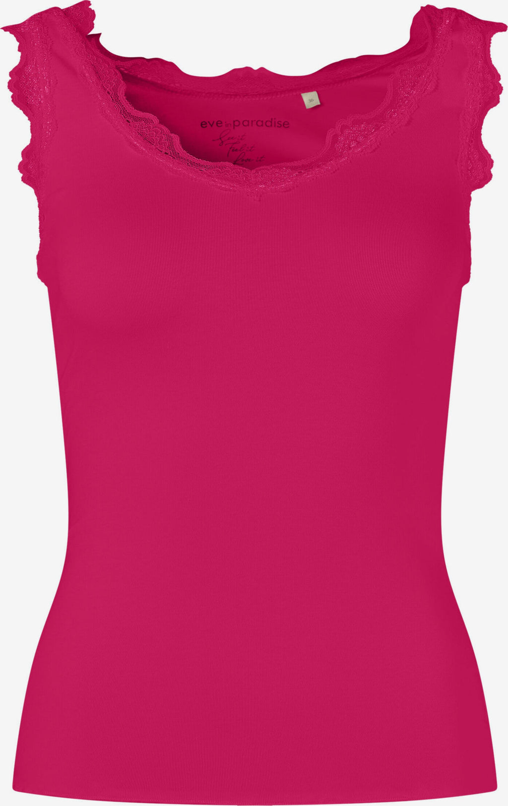  Kanten Tops Top Grete Dames Fuchsia