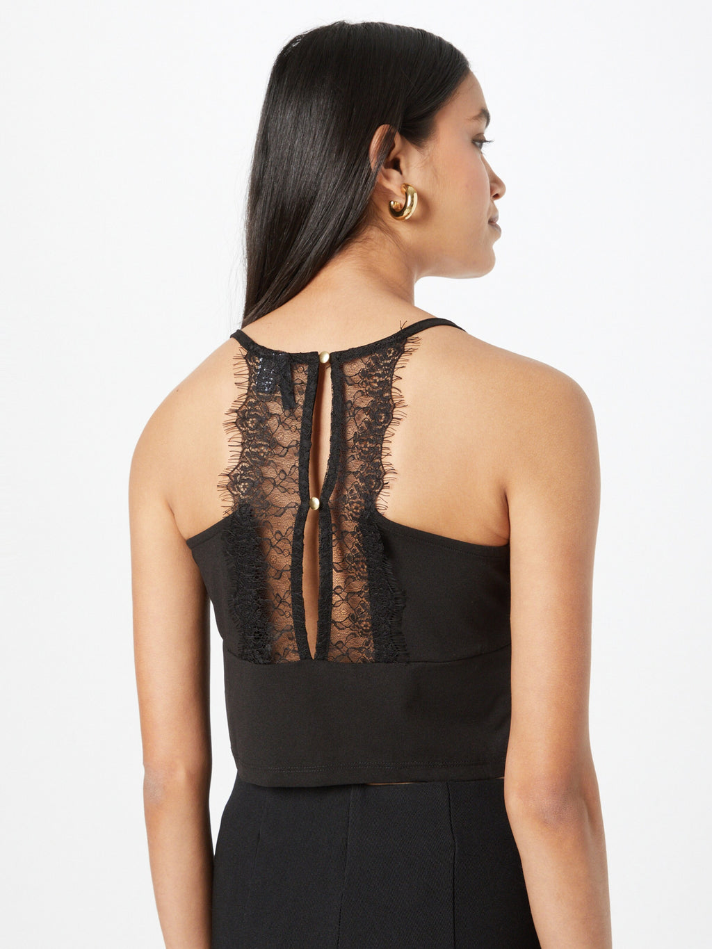 Vero Moda Kanten Tops Top MINNA Dames Zwart